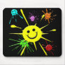 PAINT SPLATTER SMILEYS MOUSEPADS