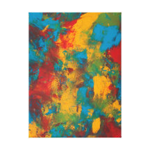 Paint Splatters by Kari Sutyla Stretched Canvas Prints