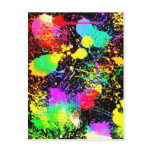 Paint splatters postcards