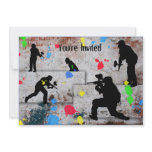 Paintball Battle invitations