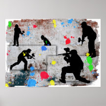 Paintball Battle Posters