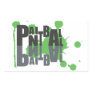 Paintball black on green logo sticker