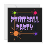 PAINTBALL GET-TOGETHER PARTY INVITATION INVITE