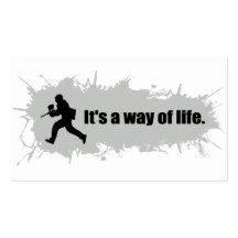 Paintball is a Way of Life Business Cards