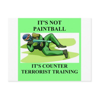 paintball player Post Card
