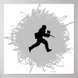 Paintball Scribble Style posters