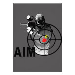 Paintball Shooter - Aim Personalised Invitation