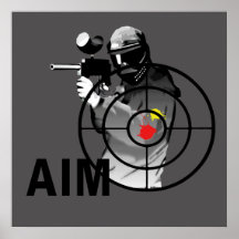 Paintball Shooter - Aim Posters