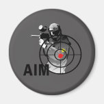Paintball Shooter - Aim Refrigerator Magnets