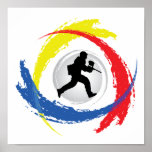 Paintball Tricolor Emblem posters
