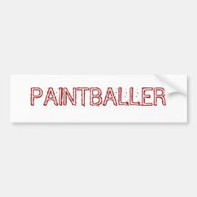 PAINTBALLER BUMPER STICKERS