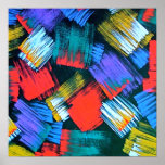 Paintbrush Abstract Poster or canvas