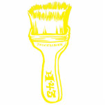 Paintbrush - Yellow photo sculptures
