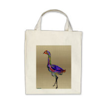 Painted Bird Canvas Bag