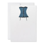 Painted Blue Corset Invitation
