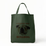 Painted Bulldog Face bags