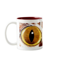 Painted Cat's Eye Coffee Mug