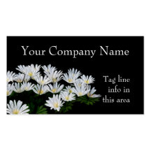 Painted Daisies Business Card Template