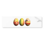 painted eggs bumper stickers