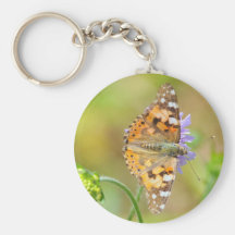 Painted Lady Butterfly Keychain