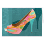 Painted Leather Platform Pumps cards
