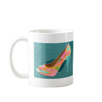 Painted Leather Platform Pumps Mugs