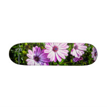 Painted Purple Flowers Skate Decks