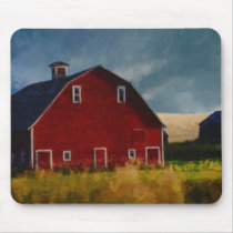 Painted Red Barn Mousepad