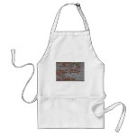 Painted red brick wall aprons