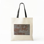 Painted red brick wall bags