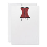 Painted Red Corset Invitation