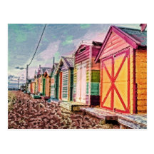 Painted Sea Baths Post Card