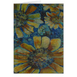 painted sunflowers card