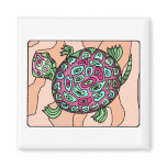 Painted Turtle Refrigerator Magnets