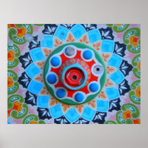 Painted Wagon Wheel Posters