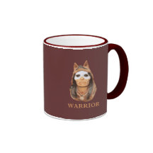 Painted Warrior Mug