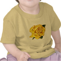 Painted Yellow Rose Tshirts