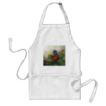 Painter Painted Bunting Bird Apron