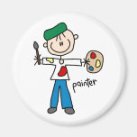 Painter Stick Figure Magnet