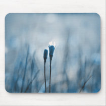 Painterly blue Mousepad