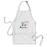 Painters Gifts  "I Paint" Stick People Design aprons