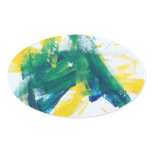 Painting 103 Bluegrass Pony Oval Sticker