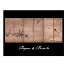 Painting by Miyamoto Musashi, c. 1600s Post Cards