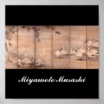 Painting by Miyamoto Musashi, c. 1600's posters
