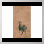 Painting by Miyamoto Musashi, c. 1600's posters