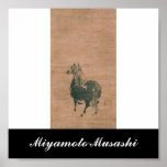 Painting by Miyamoto Musashi, c. 1600's posters