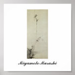 Painting by Miyamoto Musashi, c. 1600's posters