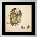 Painting by Miyamoto Musashi, c. 1600's posters
