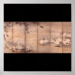 Painting by Miyamoto Musashi, c. 1600's posters