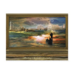 Painting in the museum of surrealism postcards
